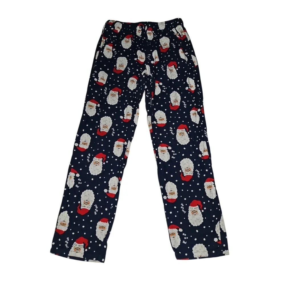 Old Navy Festive Santa Print Pajama Size Medium